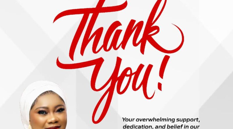 Adeola Rosemary Fynch Thanks Supporters After Emerging APC Candidate for Akure South Constituency 1