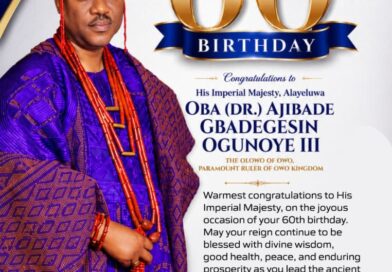 Diamond Jubilee: Dr. Taiwo Fasoranti Felicitates the Olowo of Owo at 60