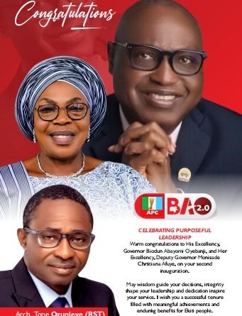 RST Congratulates Oyebanji, Afuye on Second-Term Inauguration