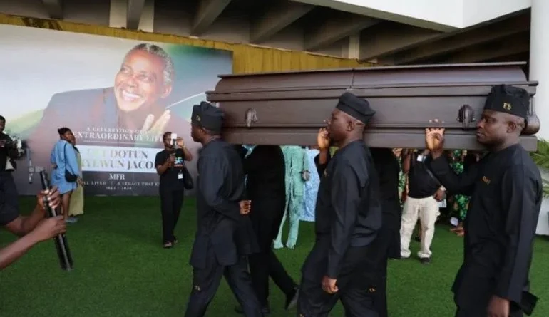 Olu jacobs buried in lagos